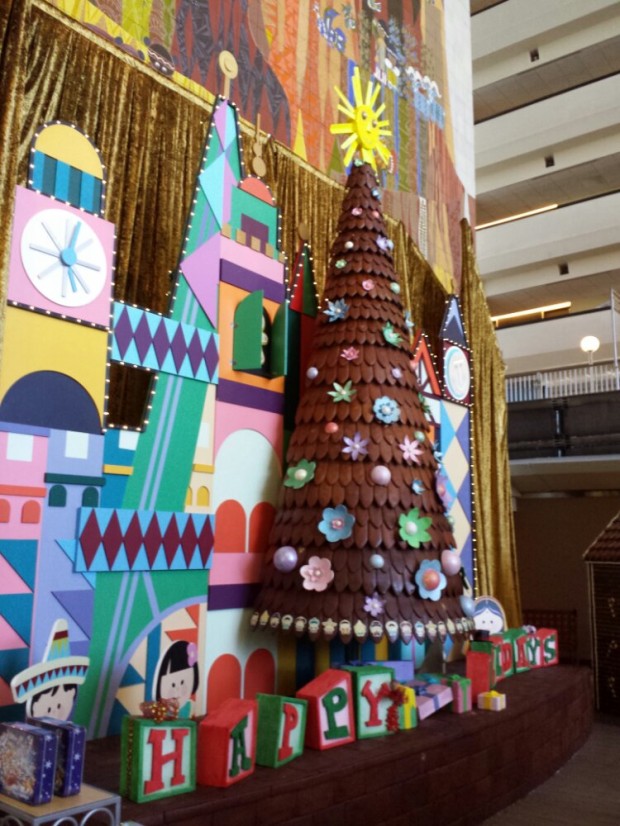 The gingerbread display at the Contemporary
