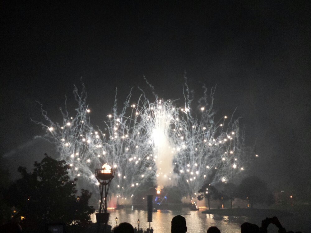 Ended the evening with Illuminations Reflections of Earth at Epcot