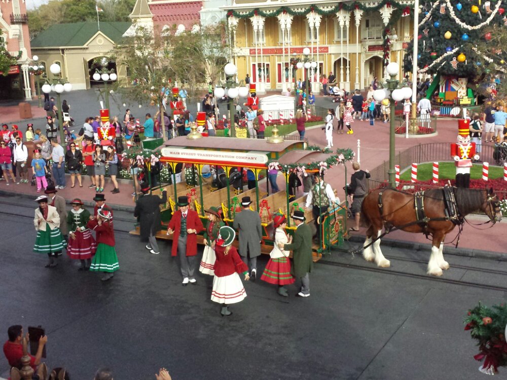 The Main Street Trolley Show going on as we boarded the train