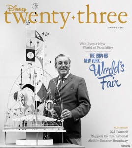 Disney twenty-three Spring 2014 cover