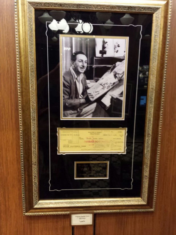 Anyone interested in an original check signed by Walt Disney? It was ...