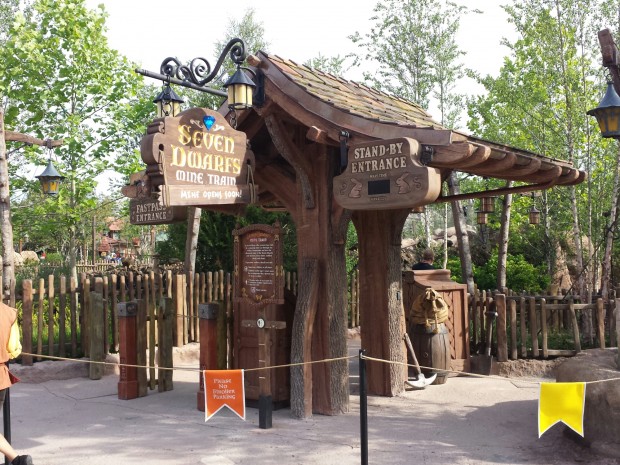 The Seven Dwarfs Mine Train looks ready to go.  All the walls are down.  CMs out front said it would open sometime "next month".