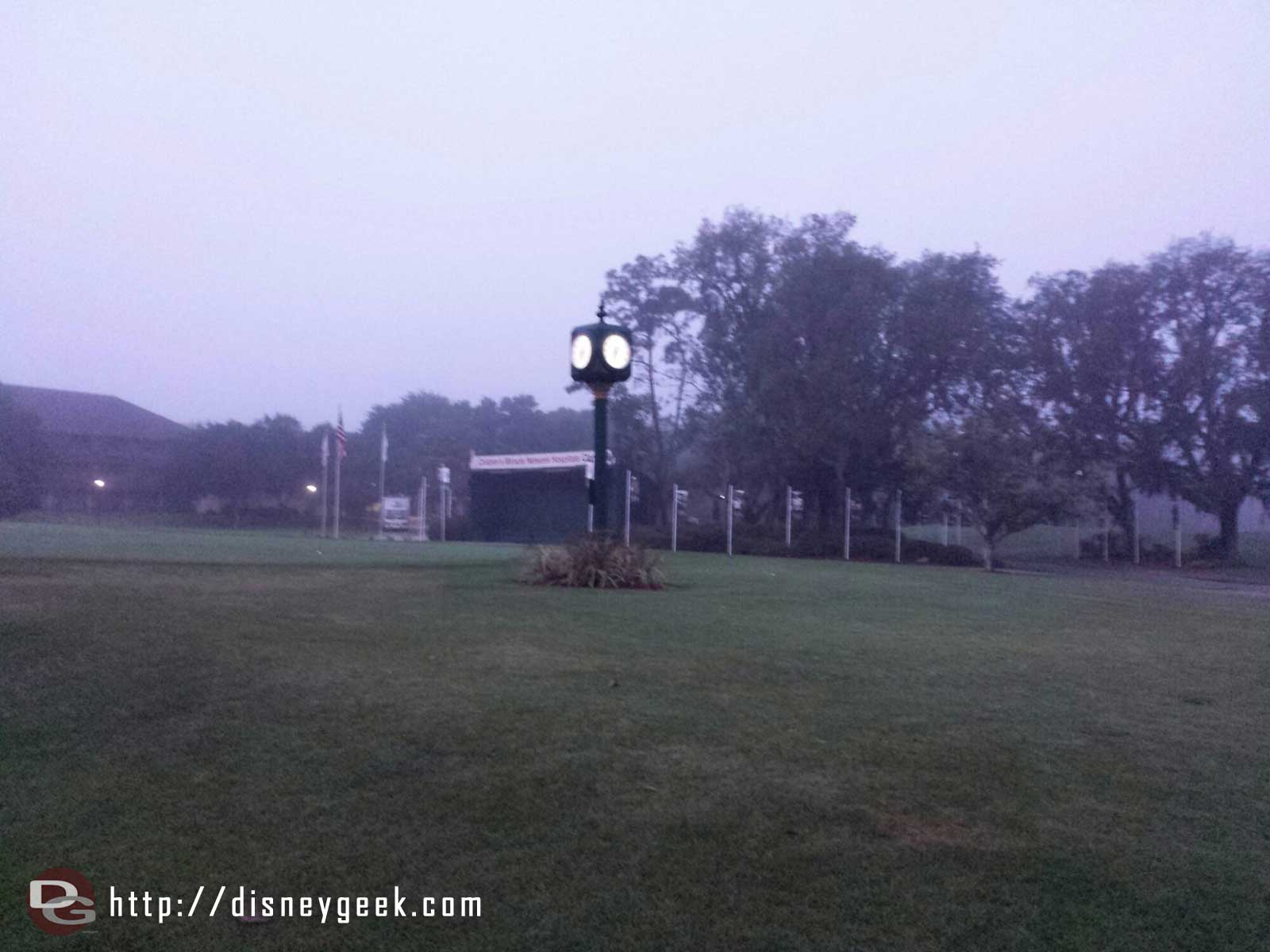 Arrived at Disney's Oak Trail Golf Course before the sun had risen today.