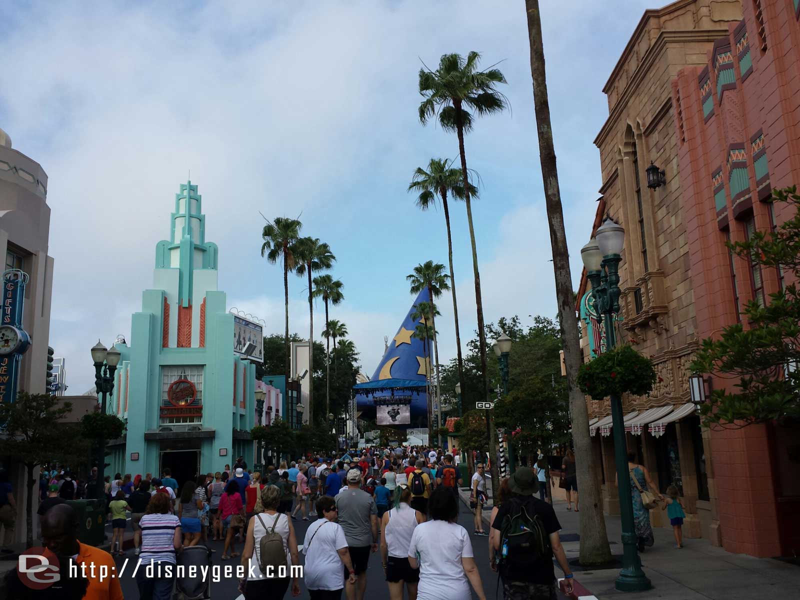 Hollywood Blvd this morning at Disney's Hollywood Studios