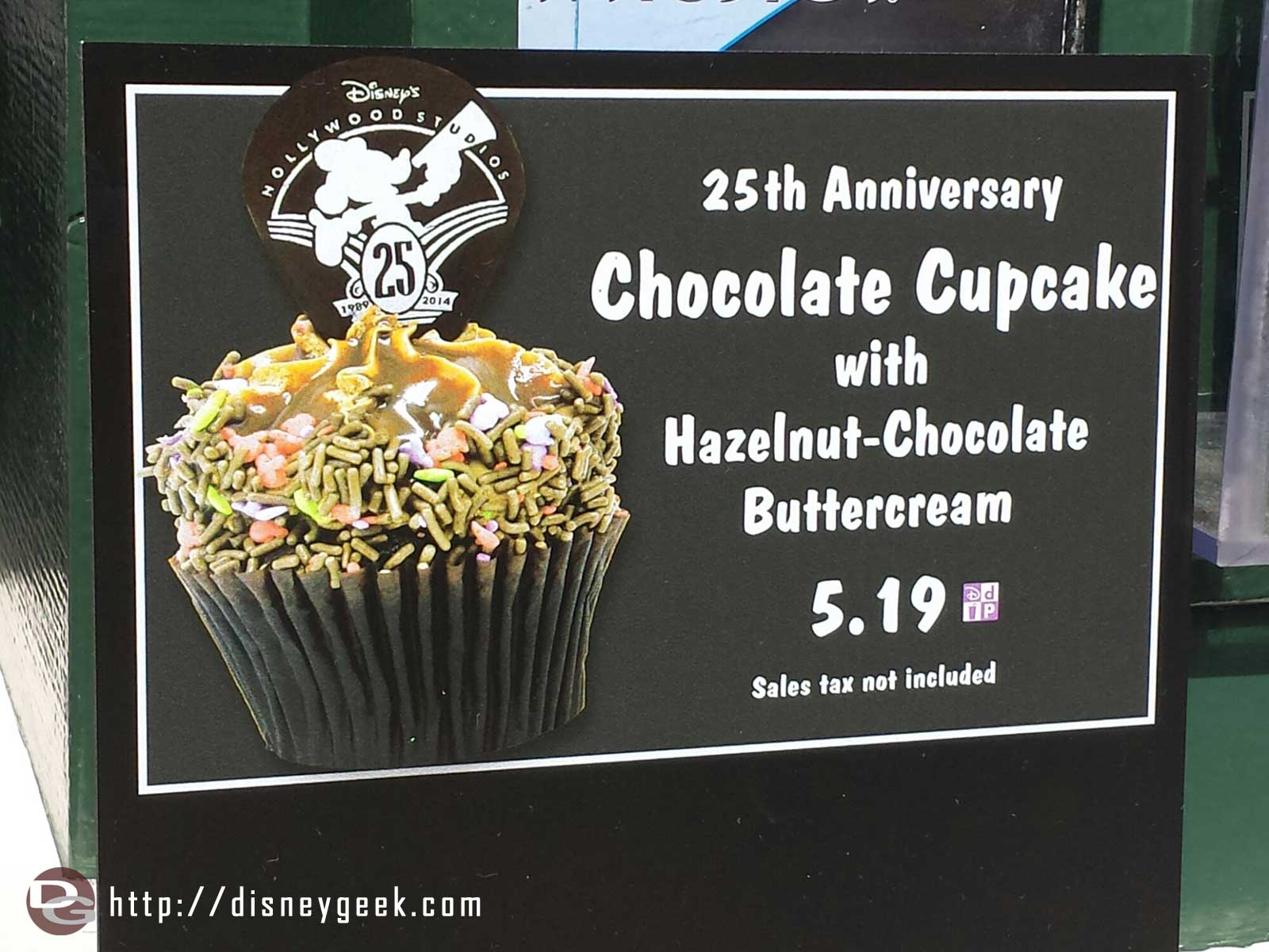 25th Anniversary Cupcake at Disney's Hollywood Studios