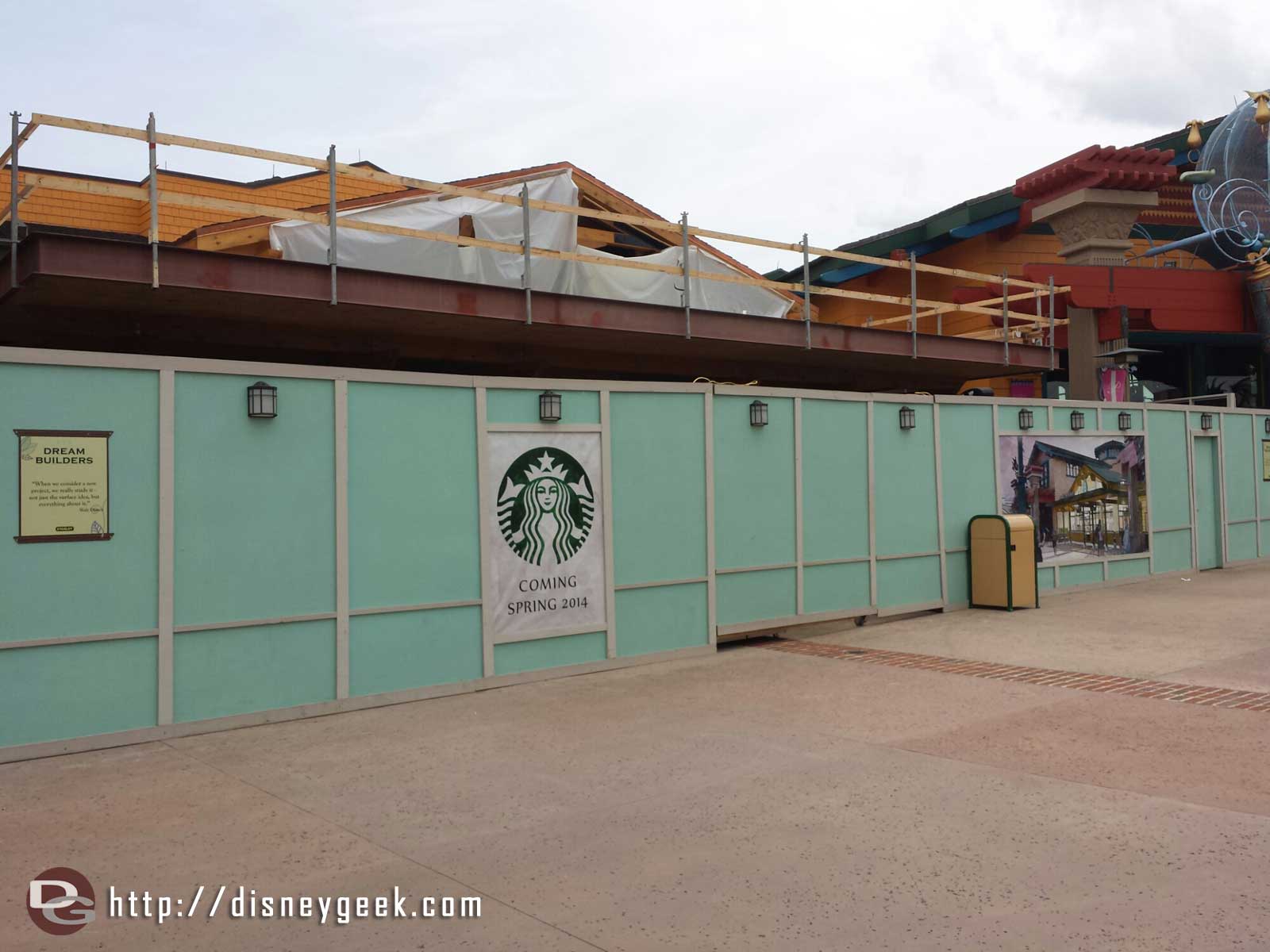1 of 2 Starbucks under construction, this one by World of Disney
