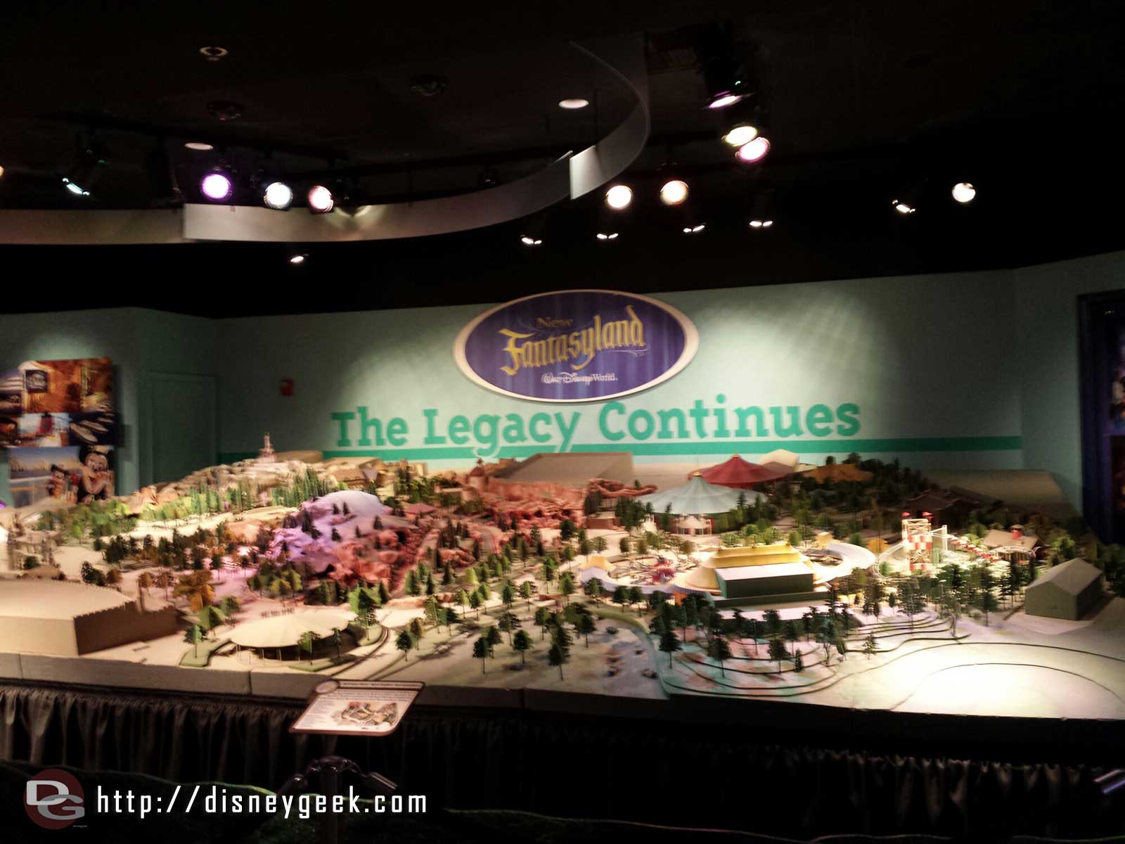 A model of the New Fantasyland portion of the Magic Kingdom