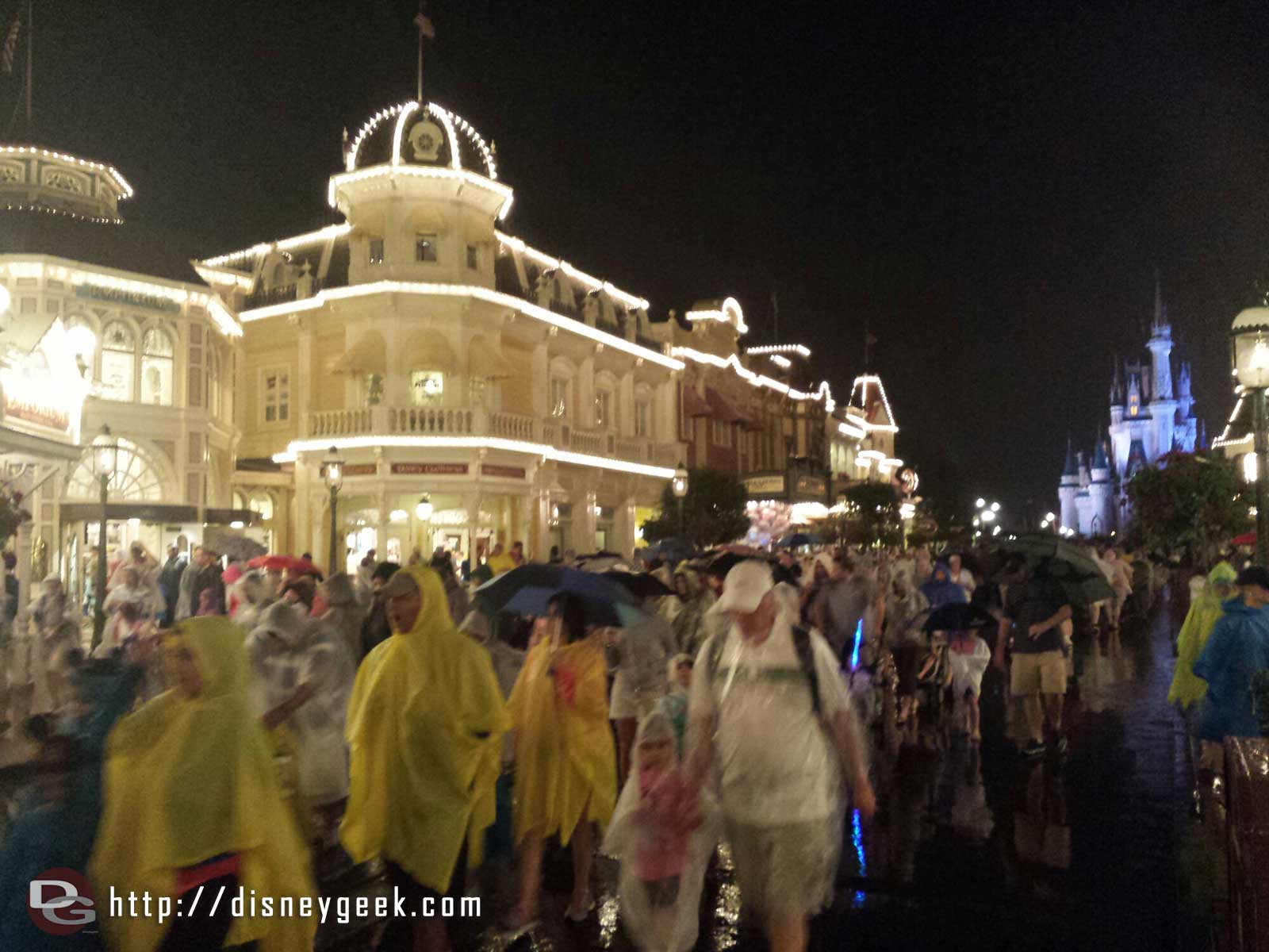 A large number of guests were leaving right after the parade.