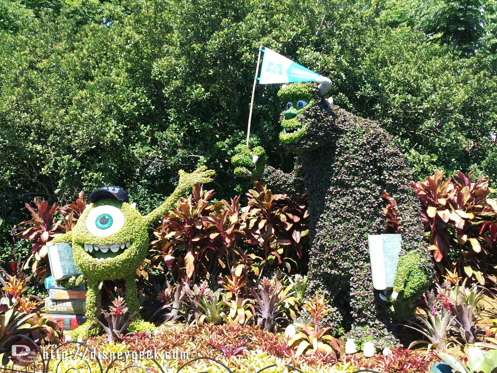 Mike and Sulley from Monsters University - Epcot International Flower & Garden Festival