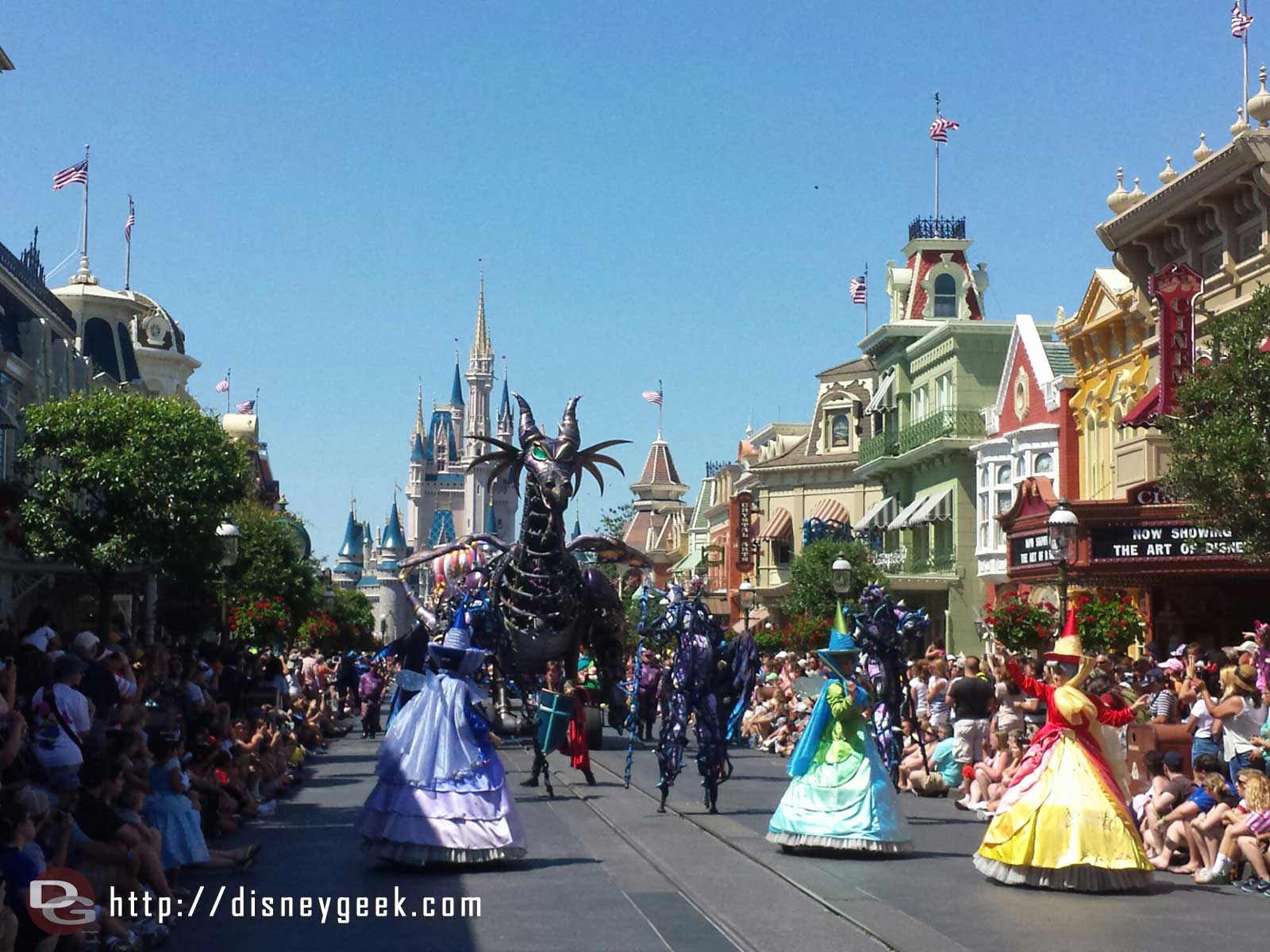 Sleeping Beauty group in the Festival of Fantasy Parade