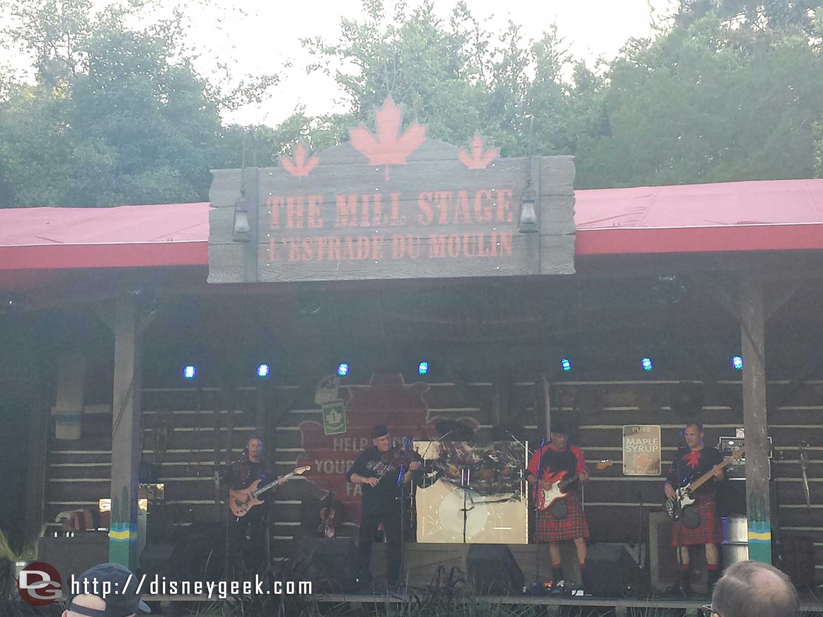 Off Kilter performing on the stage by Canada