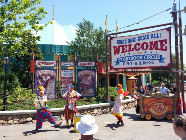 The Giggle Gang out front of Storybook Circus
