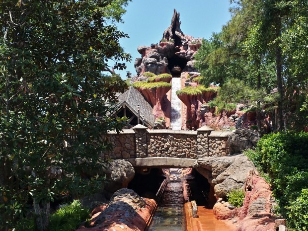 Passing by Splash Mountain at the Magic Kingdom