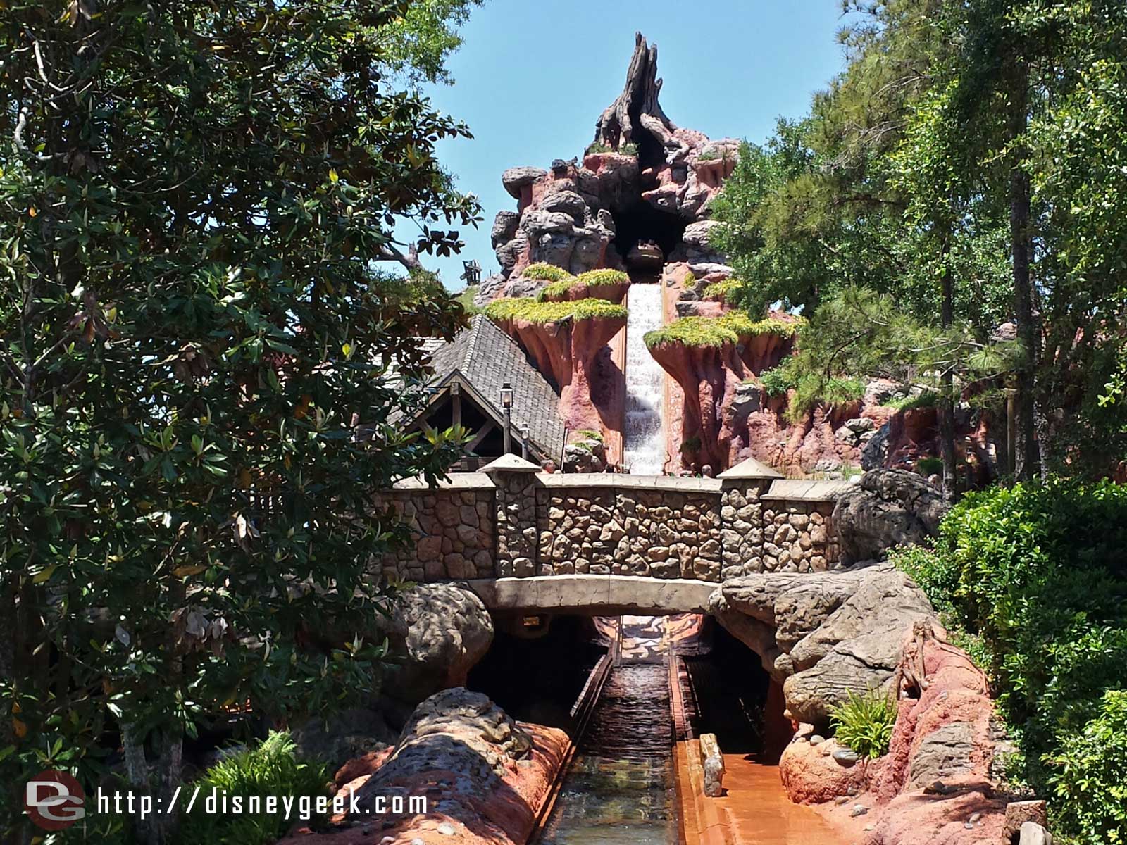 Passing by Splash Mountain at the Magic Kingdom