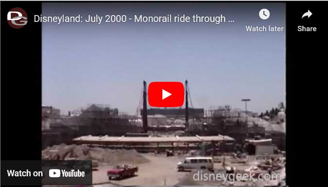Disneyland Monorail Video - July 1, 2000