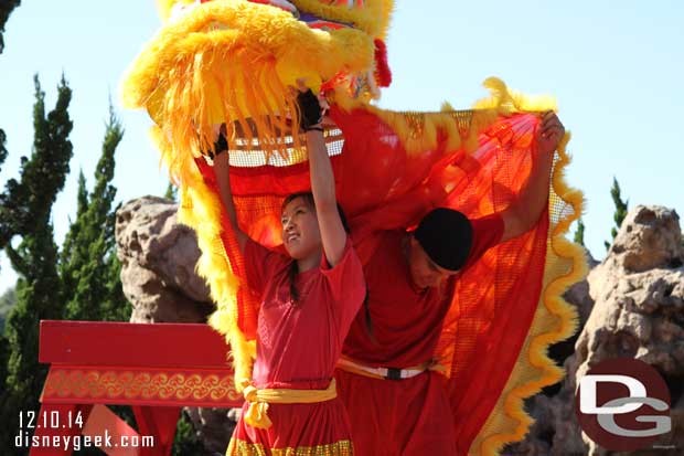Epcot Holidays Around the World - Chinese Lion Dancers