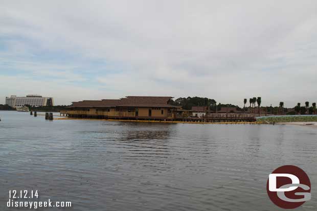 Looking from the launch dock at the Polynesian