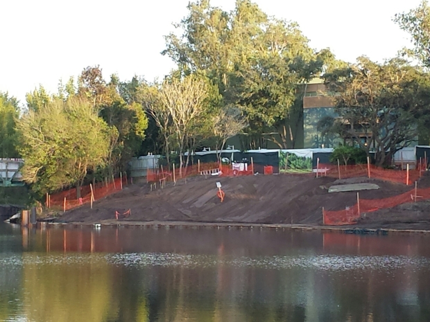 Rivers of Light Construction this is to the right of the previous picture toward the Theater in the Wild.