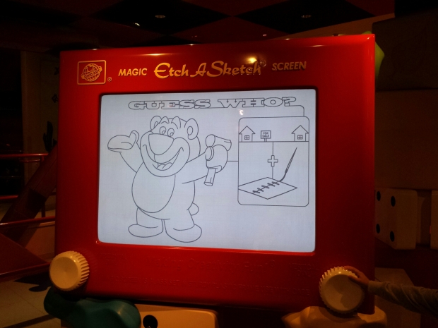 Saw the Etch A Sketch in action, missed it last trip.