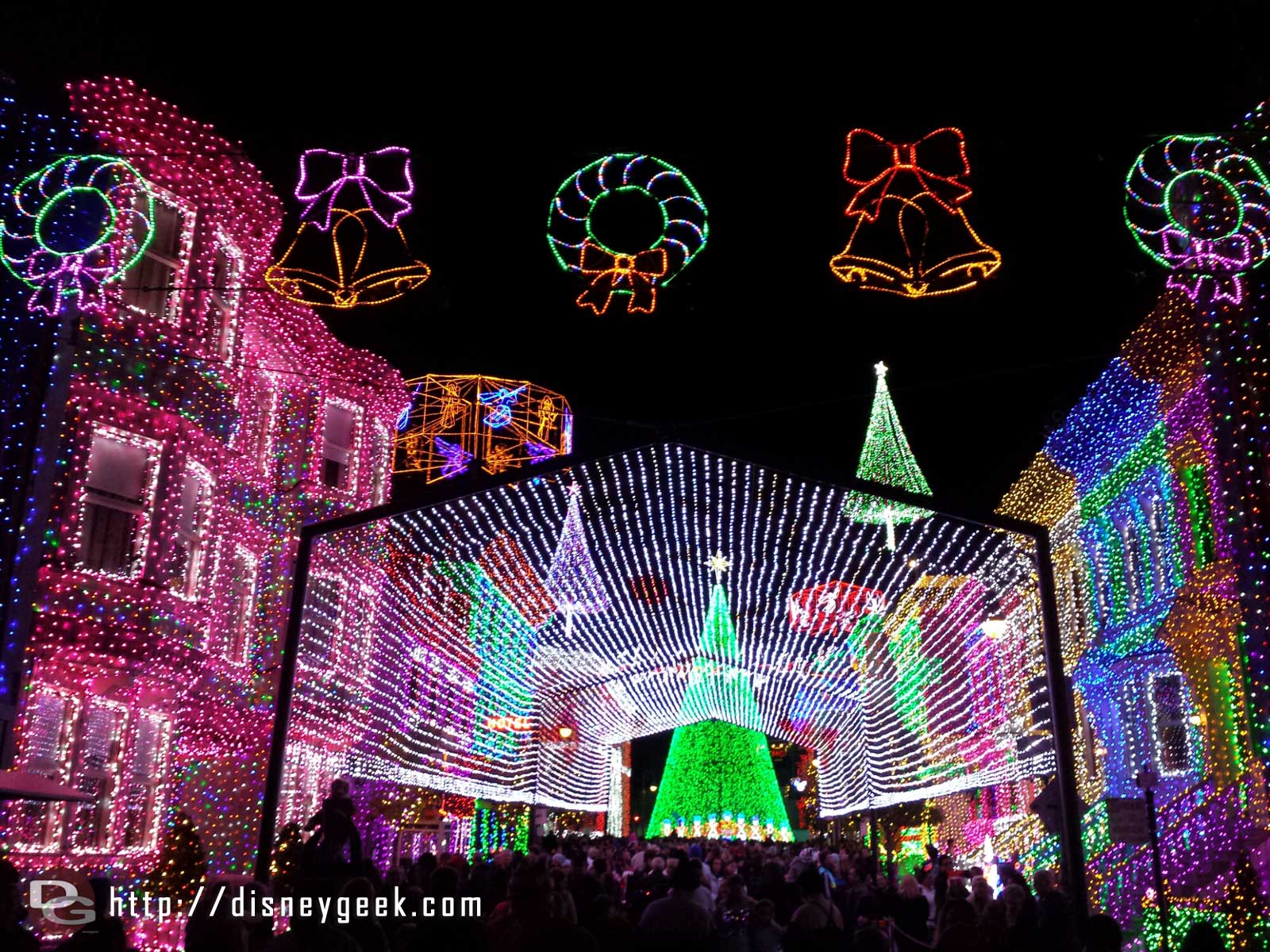 The Osborne Family Spectacle of Dancing Lights at Disney's Hollywood Studios.