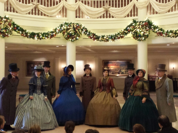 The Voices of Liberty performing in the American Adventure Lobby.