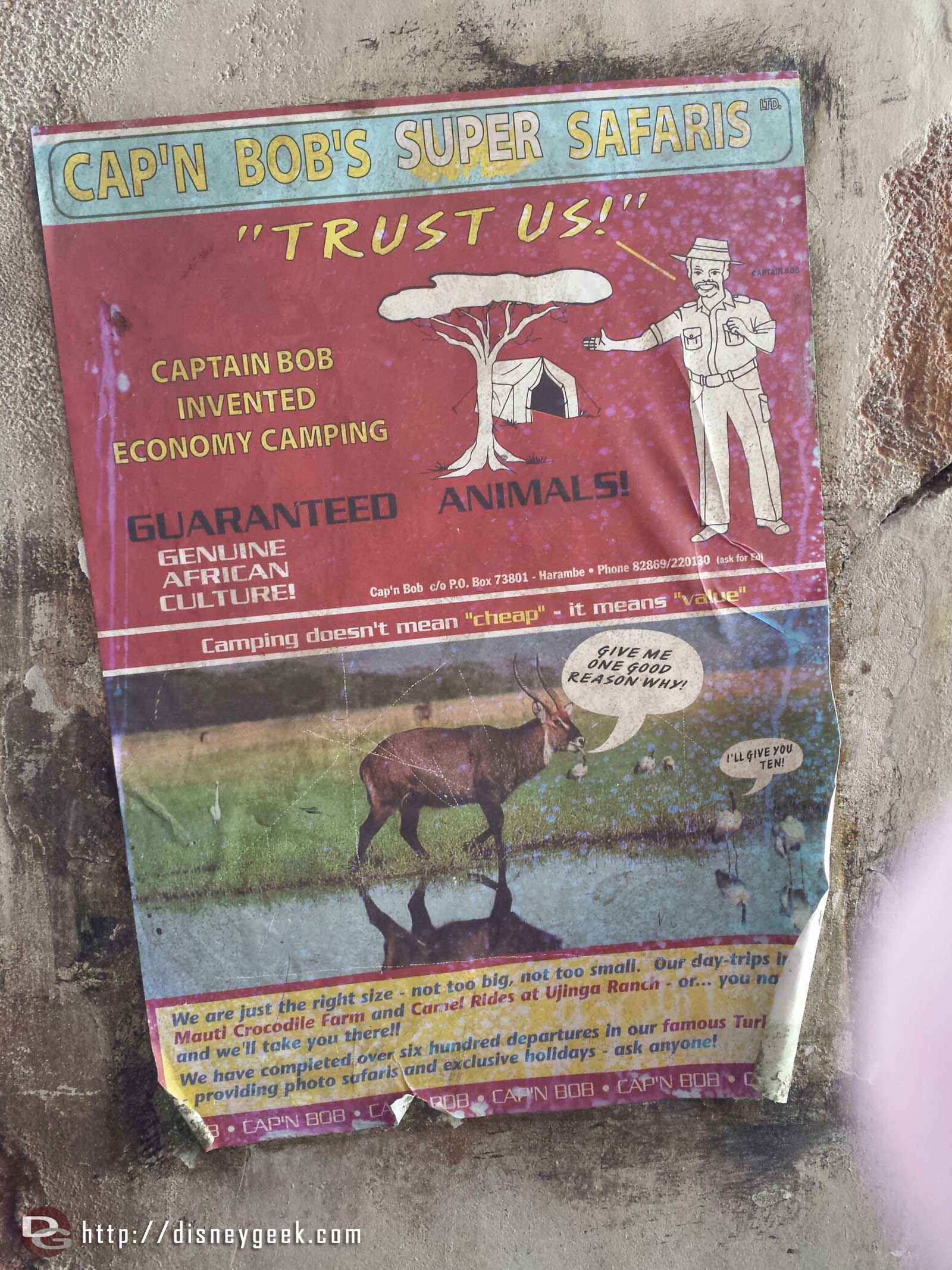 A poster/ad in Harambe.. does Bob look familiar to you all?