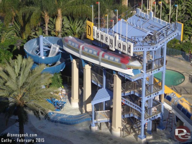 Disneyland Hotel Monorail Water Slides Undergoing some Refurbishment