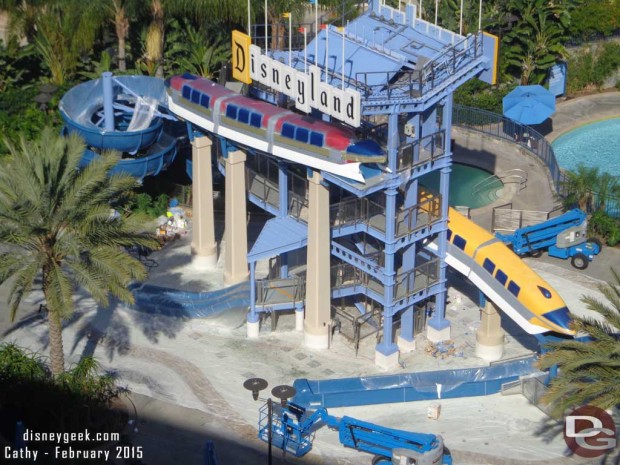 Disneyland Hotel Monorail Pool Refurbishment