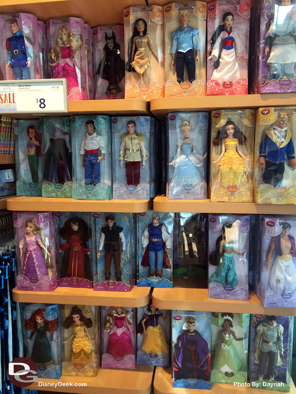 Dolls on sale at the Disney Store