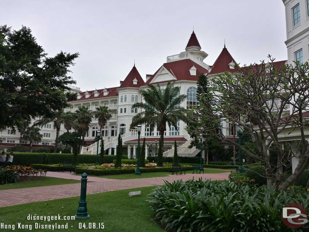 Hong Kong Disneyland Hotel - from the water side