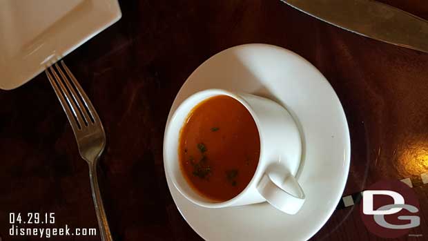 Carthay Circle Restuarant - Children's tomato soup 