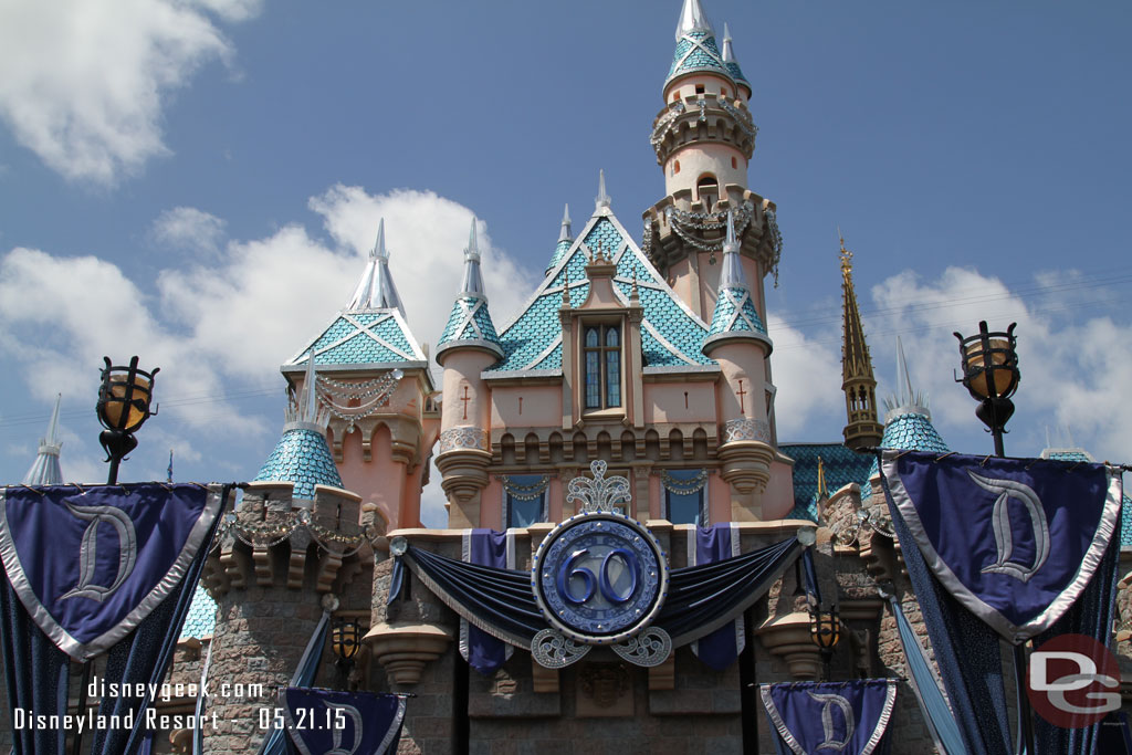 Sleeping Beauty Castle - Decorated for Disneyland 60th