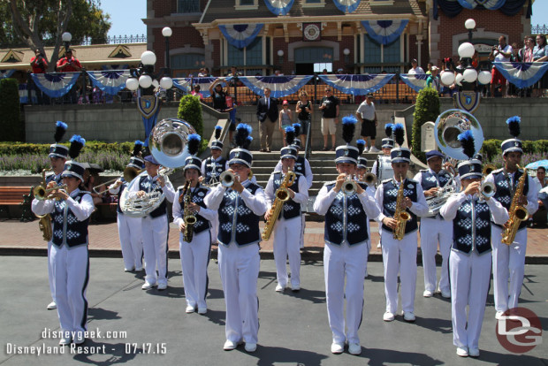 New Disneyland Band Debut - 11:30 Town Square on July 17, 2015