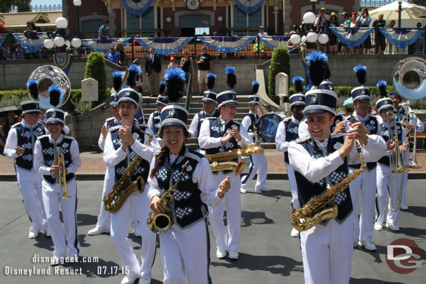 New Disneyland Band Debut - 11:30 Town Square on July 17, 2015