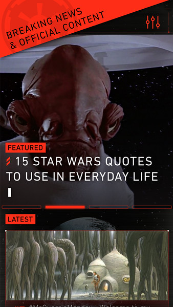Star Wars App Screen Shot from Disney