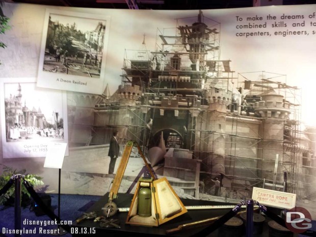 Construction and other items from the building of Disneyland - Walt Disney Archives Presents - Disneyland: The Exhibit
