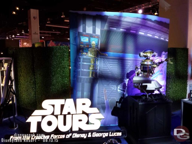 Star Tour Sign and Droid -Walt Disney Archives Presents - Disneyland: The Exhibit