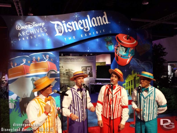 The Dapper Dans of Disneyland Entertaining before the opening