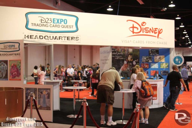 The Headquarters for the D23 Expo Trading Card Quest