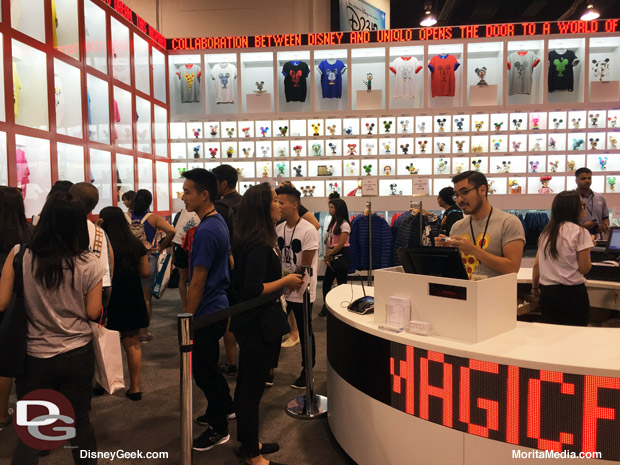Uniqlo Booth at D23 Expo
