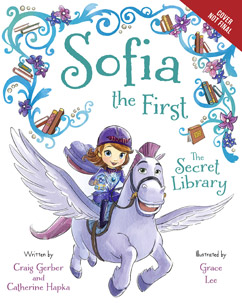 At D23 Expo, Ariel Winter read "Sofia the First - The Secret Library" to the children on stage.