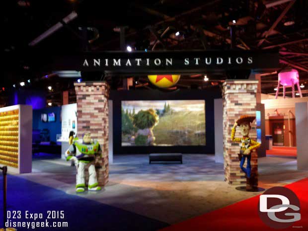 Pixar Studios on the show floor
