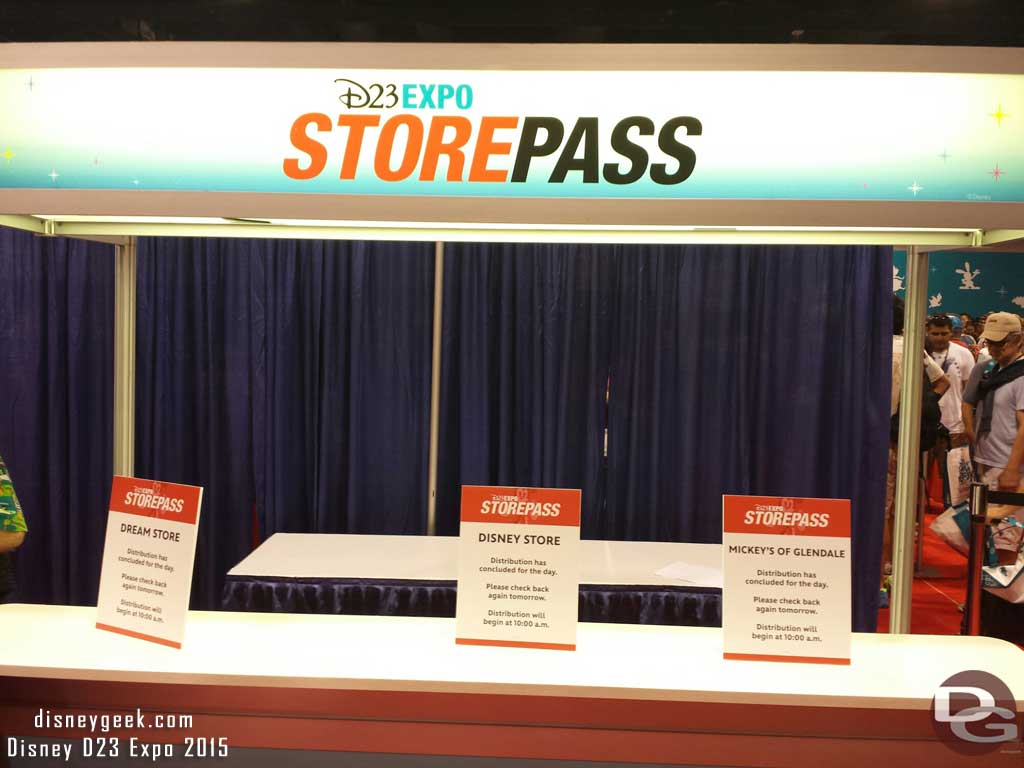 Store Pass was gone by the afternoon