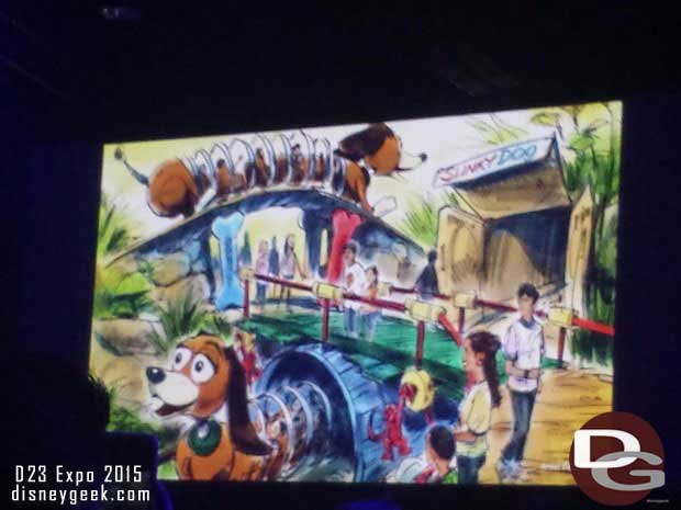 A new Slinky Dog Coaster will be part of the new land