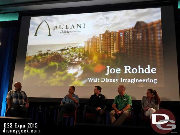 Joe Rohde spoke about Aulani