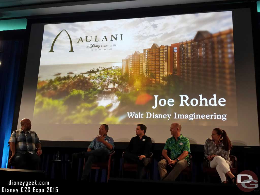 Joe Rohde spoke about Aulani