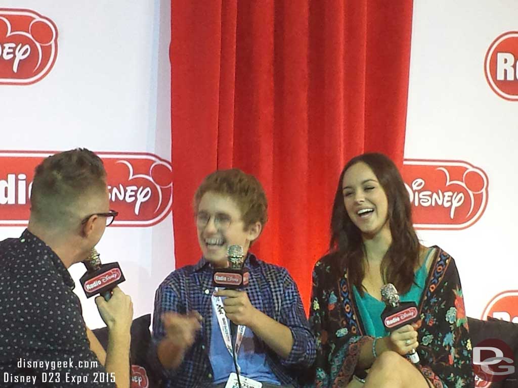 Two of the children from the ABC show the Goldbergs being interviewed by Radio Disney