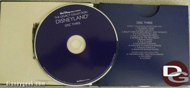 Disneyland Legacy Collection Disc