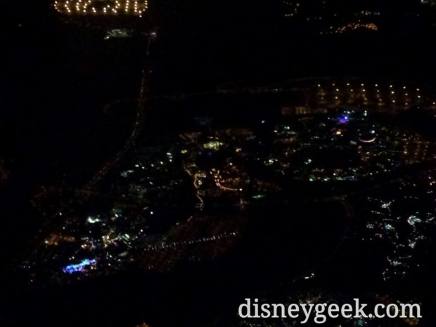 As we left the Orlando area we flew near Disney.