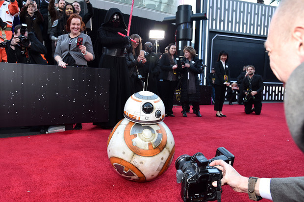 HOLLYWOOD, CA - DECEMBER 14:  Sphero BB-8 attends the World Premiere of ?Star Wars: The Force Awakens? at the Dolby, El Capitan, and TCL Theatres on December 14, 2015 in Hollywood, California.  (Photo by Alberto E. Rodriguez/Getty Images for Disney) 